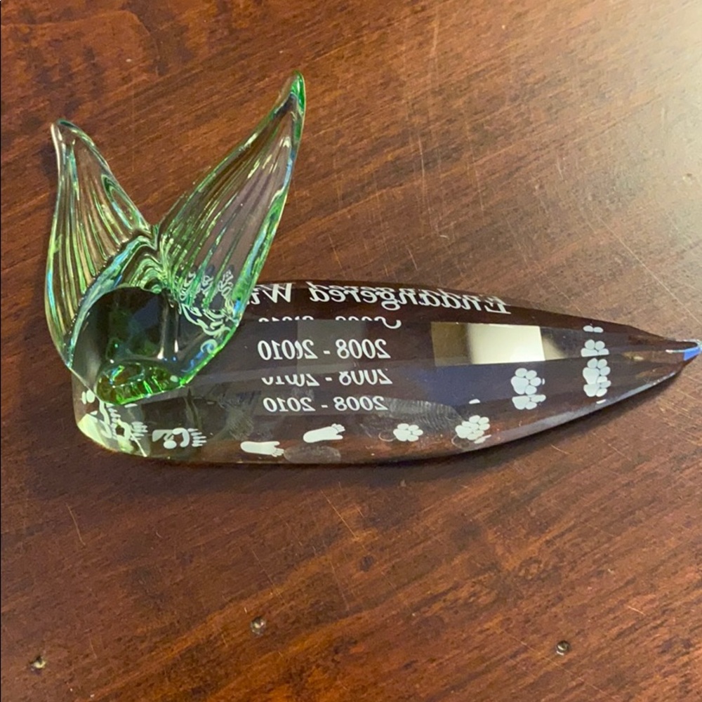 Swarovski Crystal Society Title Plaque.